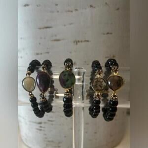 Handcrafted Multi-Stone Beaded Bracelets